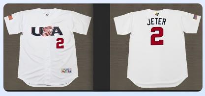Men NBA USA #2 Jeter white jersey(1)->more jerseys->NBA Jersey